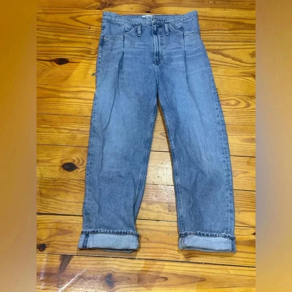 AGOLDE Reworked 90’s Belted Denim Jean in Women’s Sz 26 - Picture 3 of 8